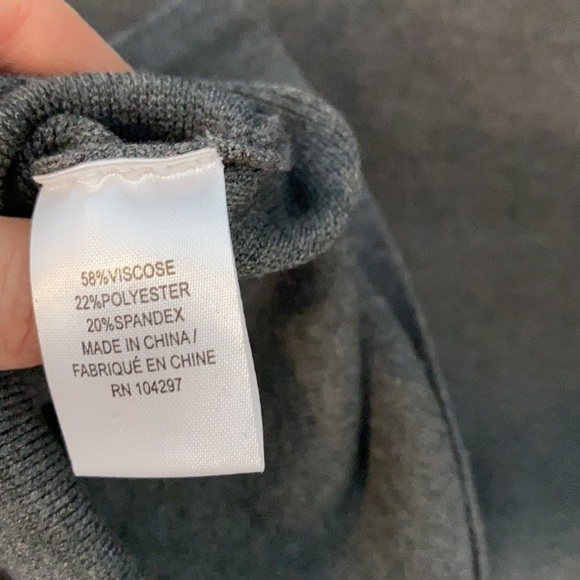 NWOT Milly Grey Sleeveless Mock turtleneck Sheath dress Size small - Picture 4 of 7